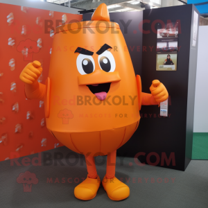 Orange boksehandske maskot...