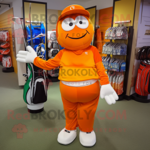 Oranje golftas mascotte...