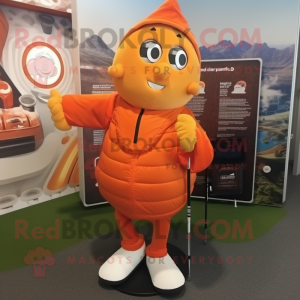 Orange Golf bag maskot...