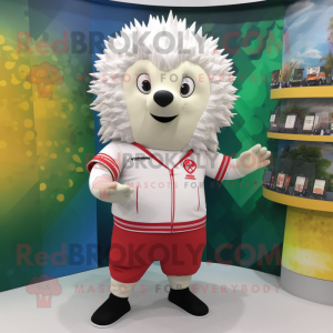 White Hedgehog mascotte...