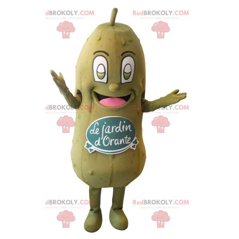 Big giant green pickle mascot - Redbrokoly.com