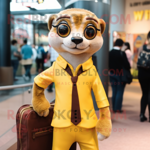 Gold Meerkat maskot...