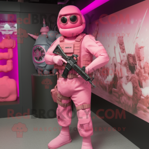 Pink marine recon maskot...