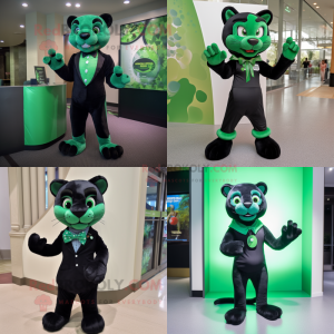 Grüne Panther Maskottchen...