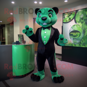 Green Panther maskot...