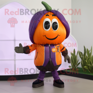 Orange Aubergine maskot...