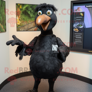 Black dodo bird mascotte...