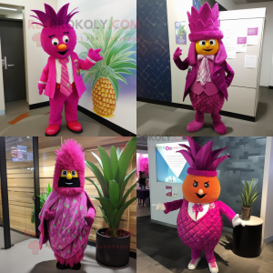 Magenta Pineapple mascotte...