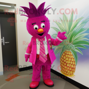 Magenta Pineapple mascotte...