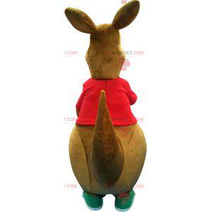 Stor brun kænguru-maskot - Redbrokoly.com