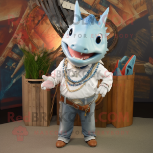 White Swordfish mascotte...