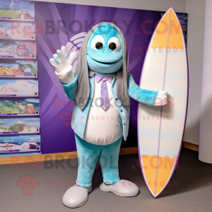 Lavendel Surfplank mascotte...