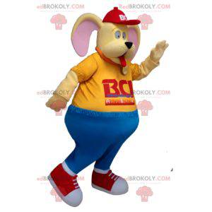 Mascota divertida del perro amarillo - Redbrokoly.com