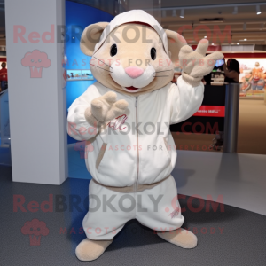 Beige rotte maskot kostume...