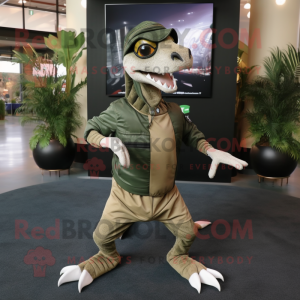 Olive Velociraptor mascotte...