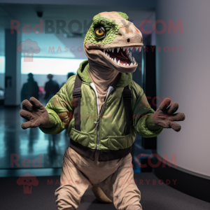 Olive Velociraptor mascotte...