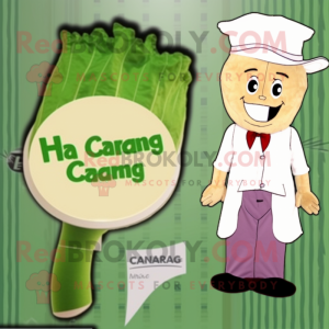 Tan Cabbage maskot kostume...