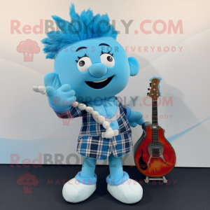 Sky Blue Sækkepibe maskot...