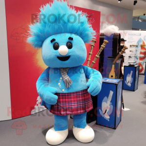 Sky Blue Sækkepibe maskot...