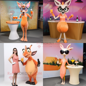 Peach Gazelle maskot...