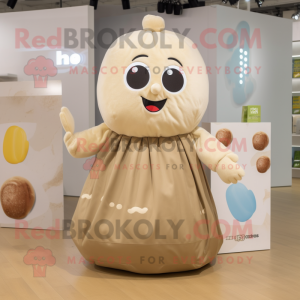 Beige kartoffel maskot...