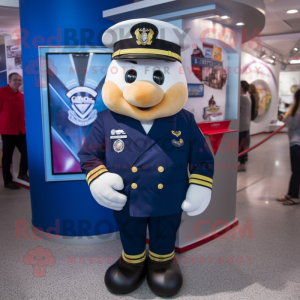 Navy Heart maskot kostume...