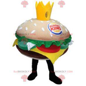 Mascote do Burger King. Mascote gigante de hambúrguer -