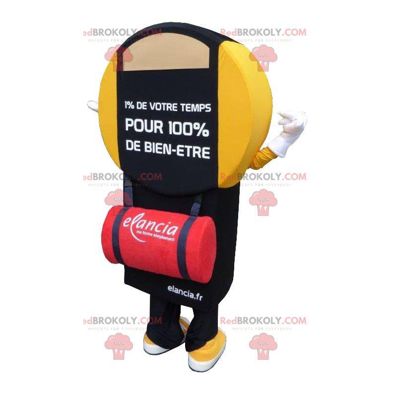 Maskot Elancia žluté a černé koupelnové váhy - Redbrokoly.com Maskot Elancia žluté a černé koupelnové váhy - Redbrokoly.com