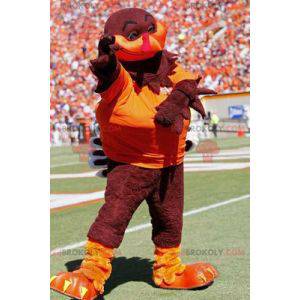 Brown and orange turkey mascot - Redbrokoly.com