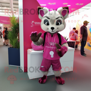 Magenta Civet maskot...