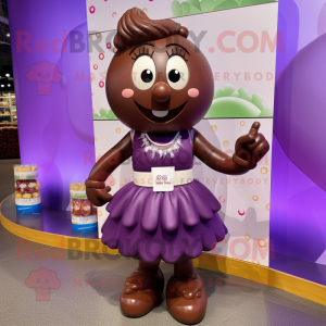 Lilla chokolade maskot...