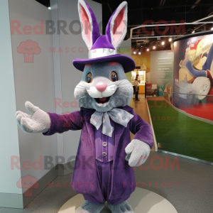Purple Rabbit mascotte...