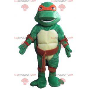 Mascotte de Raphael la célèbre tortue ninja au bandeau rouge -