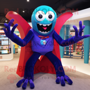 nan Spider mascot costume character dressed with Long Sleeve Tee and Rings