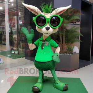 Groene Gazelle mascotte...