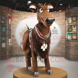 Bruin Okapi mascotte...