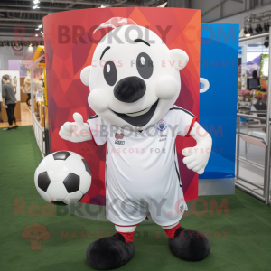 nan Soccer ball mascot costume character dressed with Evening Gown and Backpacks