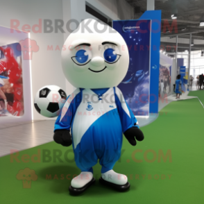 nan Soccer ball mascot costume character dressed with Evening Gown and Backpacks