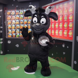 Black Goat maskot kostym...