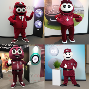 Maroon Pho maskot kostume...