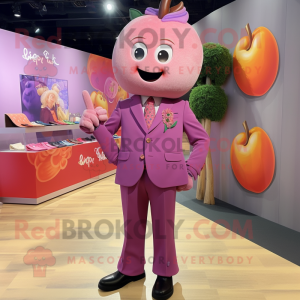  Pink Plum maskot kostume...