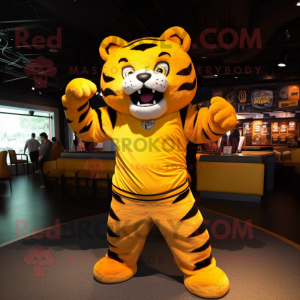  Yellow Tiger mascotte...