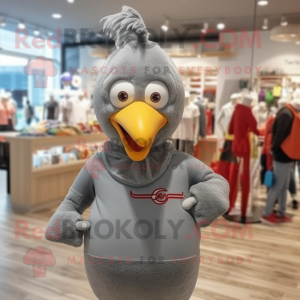  Grå Tyrkiet maskot kostume...