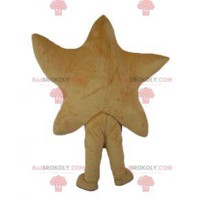 Giant and smiling yellow starfish mascot - Redbrokoly.com