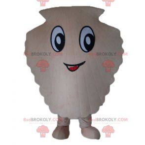 Mascot concha de vieira blanca gigante - Redbrokoly.com