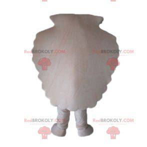 Mascot concha de vieira blanca gigante - Redbrokoly.com