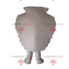 Mascotte de coquillage blanc géant de coquille Saint-Jacques -