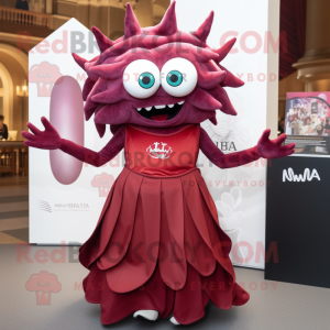 Maroon Medusa maskot...