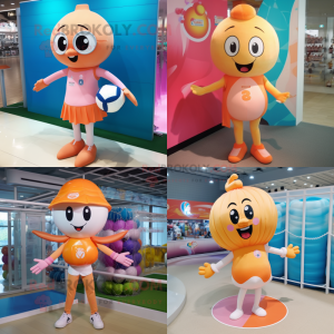 Peach Soccer Goal maskot...