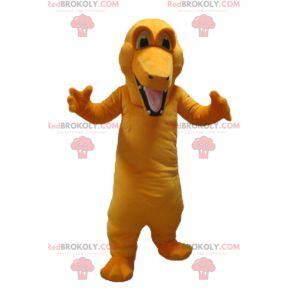 Mascotte de crocodile orange géant et coloré - Redbrokoly.com